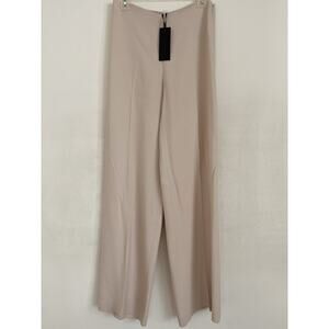 Antonelli Firenze Trousers Pants Women Italy Sz 44( US 8 ) 29x35 Cream Wide Leg